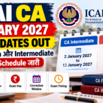 ICAI CA January 2027 Exam Dates